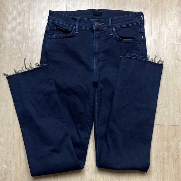 MOTHER The midrise dazzler ankle fray holding hands jeans SIZE 26 0960 - Picture 5 of 9